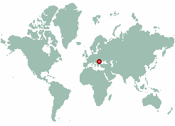 Stanicei in world map